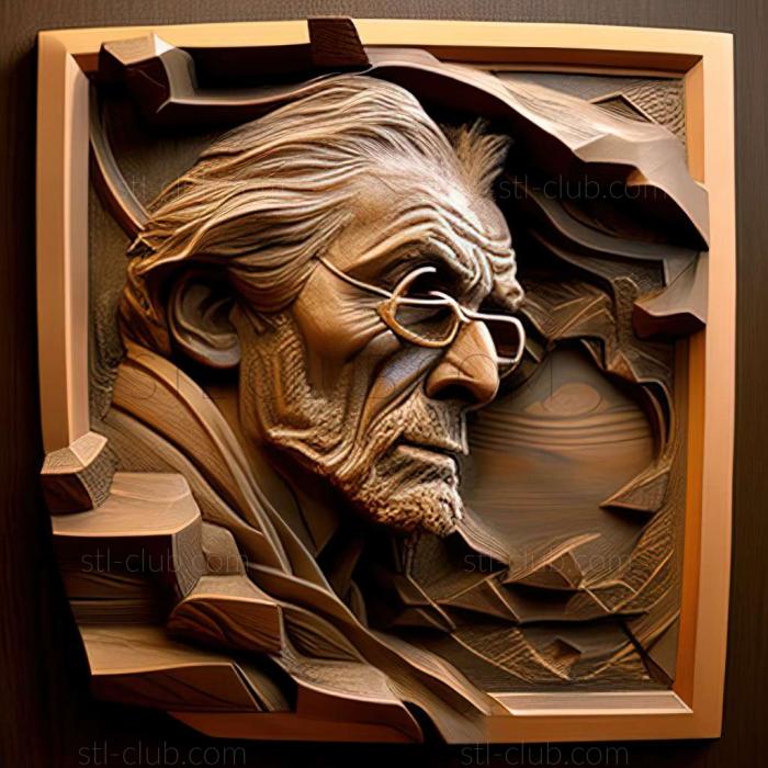3D model John Ferguson Weir American artist (STL)